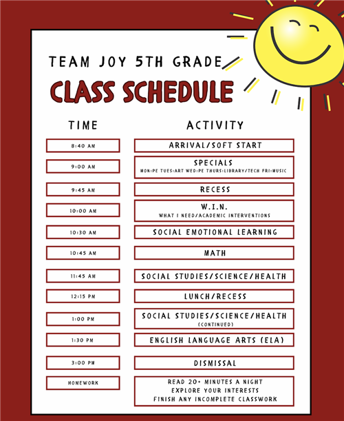 Day at a Glance